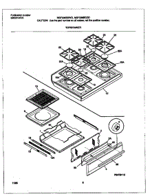 05 - Top / Drawer parts for Frigidaire Range MGF336BGDD from AppliancePartsPros.com
