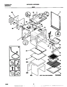 04 - Body parts for Frigidaire Range MGF352BEWB from AppliancePartsPros.com