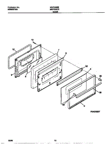 06 - Door parts for Frigidaire Range MGF335CESA from AppliancePartsPros.com