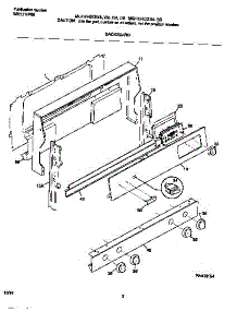 02 - Backguard parts for Frigidaire Range MGF354BGDA from AppliancePartsPros.com