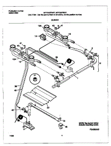 03 - Burner parts for Frigidaire Range MPF300PBWF from AppliancePartsPros.com