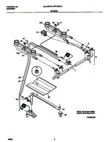 03 - Burner parts for Frigidaire Range MPF303PGWA from AppliancePartsPros.com