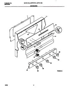 02 - Backguard parts for Frigidaire Range MPF311PGWA from AppliancePartsPros.com