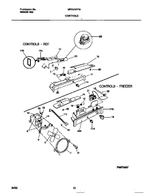 06 - Controls parts for Frigidaire Refrigerator MRS20HRAD5 from AppliancePartsPros.com