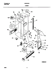 04 - Cabinet parts for Frigidaire Refrigerator MRS22WNCD1 from AppliancePartsPros.com
