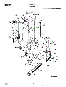 04 - Cabinet parts for Frigidaire Refrigerator MRS22WNED1 from AppliancePartsPros.com