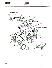 07 - Controls parts for Frigidaire Refrigerator MRS22WIFD0 from AppliancePartsPros.com