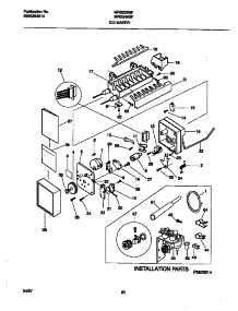 11 - Ice Maker parts for Frigidaire Refrigerator MRS22WIFD0 from AppliancePartsPros.com