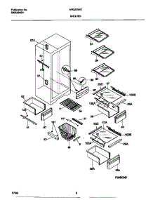 05 - Shelves parts for Frigidaire Refrigerator MRS22WIED1 from AppliancePartsPros.com
