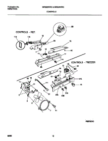 06 - Controls parts for Frigidaire Refrigerator MRS24WRCW1 from AppliancePartsPros.com