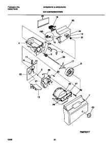 09 - Ice Container / Drive parts for Frigidaire Refrigerator MRS24WRCW1 from AppliancePartsPros.com