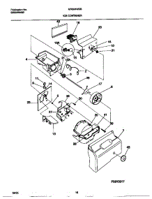 09 - Ice Container parts for Frigidaire Refrigerator MRS24WSBW0 from AppliancePartsPros.com