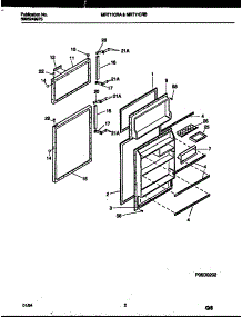 02 - Door Parts parts for Frigidaire Refrigerator MRT11CRAZ0 from AppliancePartsPros.com