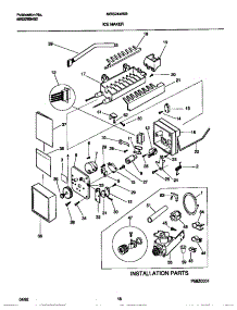 10 - Ice Maker parts for Frigidaire Refrigerator MRS24WSBW0 from AppliancePartsPros.com