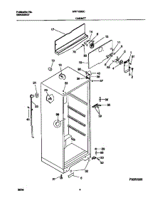 03 - Cabinet parts for Frigidaire Refrigerator MRT13BSCW3 from AppliancePartsPros.com