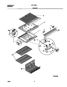 04 - Shelves parts for Frigidaire Refrigerator MRT13BSCW3 from AppliancePartsPros.com