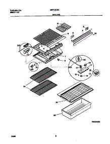 04 - Shelves parts for Frigidaire Refrigerator MRT15CNED7 from AppliancePartsPros.com