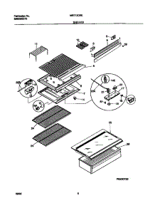 04 - Shelves parts for Frigidaire Refrigerator MRT13CRED3 from AppliancePartsPros.com