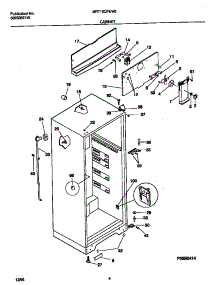 03 - Cabinet parts for Frigidaire Refrigerator MRT15CPEW3 from AppliancePartsPros.com