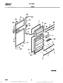 02 - Door parts for Frigidaire Refrigerator MRT15DRCD4 from AppliancePartsPros.com