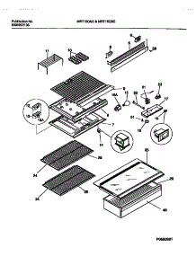04 - Shelves parts for Frigidaire Refrigerator MRT15CSCD0 from AppliancePartsPros.com
