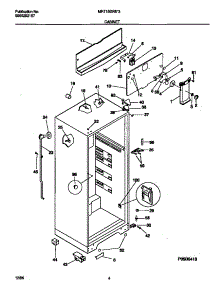 03 - Cabinet parts for Frigidaire Refrigerator MRT15DREW3 from AppliancePartsPros.com