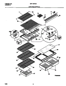 05 - Shelves / Controls parts for Frigidaire Refrigerator MRT15DREW3 from AppliancePartsPros.com