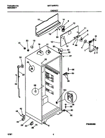 03 - Cabinet parts for Frigidaire Refrigerator MRT16NRED2 from AppliancePartsPros.com