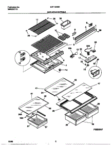 04 - Shelves / Controls parts for Frigidaire Refrigerator MRT16NREW0 from AppliancePartsPros.com