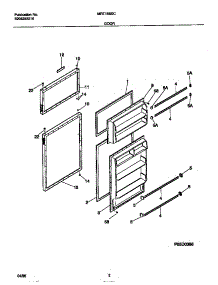 02 - Door parts for Frigidaire Refrigerator MRT18BSCW1 from AppliancePartsPros.com