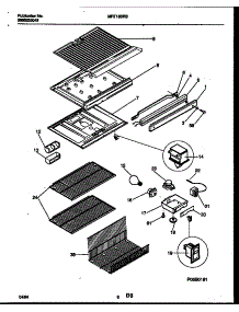 05 - Shelves And Supports parts for Frigidaire Refrigerator MRT18BRBZ0 from AppliancePartsPros.com