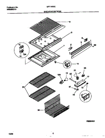 04 - Shelves / Controls parts for Frigidaire Refrigerator MRT18BSCW1 from AppliancePartsPros.com