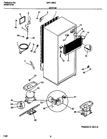 05 - System parts for Frigidaire Refrigerator MRT18BSCW0 from AppliancePartsPros.com