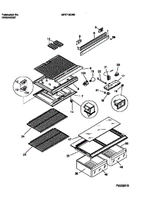 04 - Shelves, Controls, Divider, Mullion parts for Frigidaire Refrigerator MRT18CNBY1 from AppliancePartsPros.com