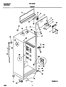 03 - Cabinet parts for Frigidaire Refrigerator MRT16CGEW9 from AppliancePartsPros.com