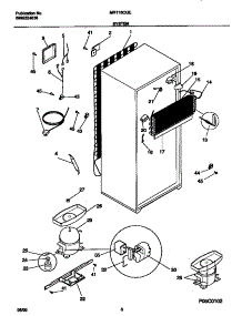 05 - System parts for Frigidaire Refrigerator MRT16CGEW9 from AppliancePartsPros.com