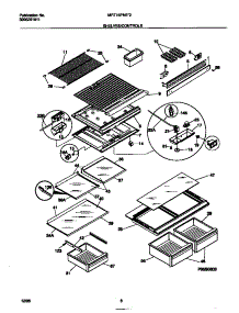 04 - Shelves / Controls parts for Frigidaire Refrigerator MRT16PNED2 from AppliancePartsPros.com