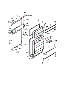 02 - Door parts for Frigidaire Refrigerator MRT18DNCZ0 from AppliancePartsPros.com