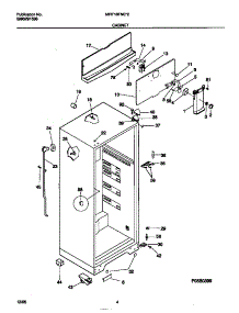 03 - Cabinet parts for Frigidaire Refrigerator MRT18FNEW2 from AppliancePartsPros.com