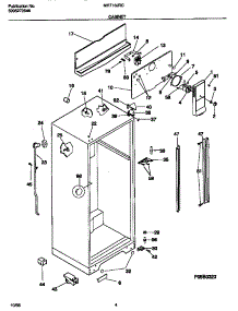 03 - Cabinet parts for Frigidaire Refrigerator MRT18JRCW1 from AppliancePartsPros.com