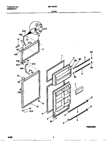 02 - Door parts for Frigidaire Refrigerator MRT18NRED0 from AppliancePartsPros.com
