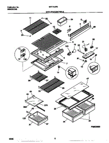 04 - Shelves / Controls parts for Frigidaire Refrigerator MRT18JRED0 from AppliancePartsPros.com