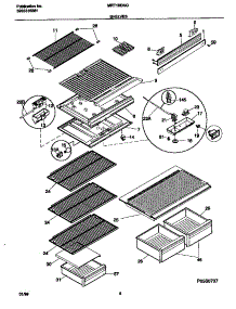 04 - Shelves parts for Frigidaire Refrigerator MRT18DNGY1 from AppliancePartsPros.com