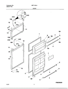 02 - Door parts for Frigidaire Refrigerator MRT18SJHW1 from AppliancePartsPros.com