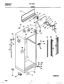 03 - Cabinet parts for Frigidaire Refrigerator MRT18RNCW0 from AppliancePartsPros.com