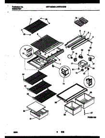 05 - Shelves And Supports parts for Frigidaire Refrigerator MRT19GNBD0 from AppliancePartsPros.com