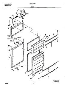 02 - Door parts for Frigidaire Refrigerator MRT21NSHW2 from AppliancePartsPros.com