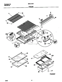 04 - Shelves parts for Frigidaire Refrigerator MRT21NSHW2 from AppliancePartsPros.com