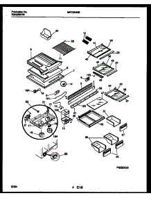 05 - Shelves And Supports parts for Frigidaire Refrigerator MRT26NNBY1 from AppliancePartsPros.com