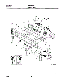 04 - P17c0045 Control Panel parts for Frigidaire Washer Dryer Combo MLSE62RFW2 from AppliancePartsPros.com